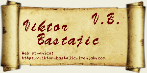Viktor Bastajić vizit kartica